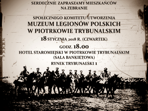 Zebranie Społecznego Komitetu Utworzenia Muzeum Legionów Polskich